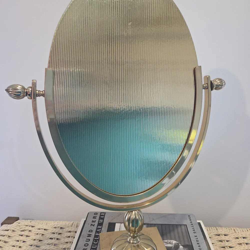 Elegant Brass Vanity Mirror